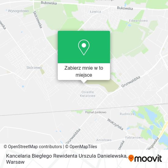 Mapa Kancelaria Biegłego Rewidenta Urszula Danielewska