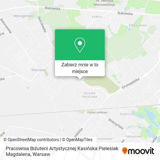 Mapa Pracownia Biżuterii Artystycznej Kasińska Pielesiak Magdalena