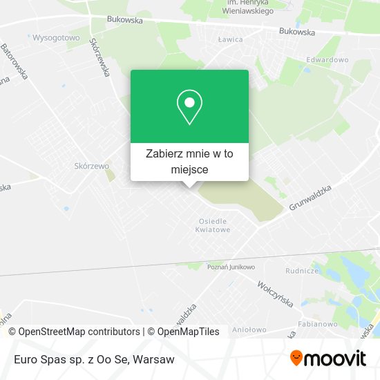 Mapa Euro Spas sp. z Oo Se