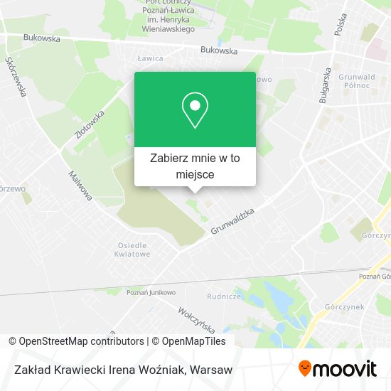 Mapa Zakład Krawiecki Irena Woźniak