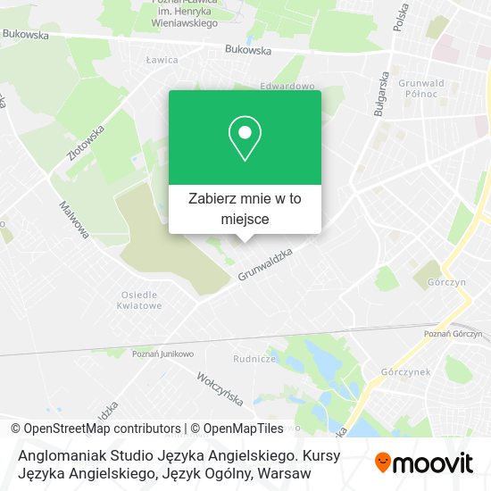 Mapa Anglomaniak Studio Języka Angielskiego. Kursy Języka Angielskiego, Język Ogólny