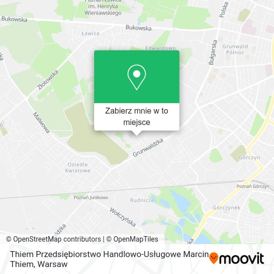 Mapa Thiem Przedsiębiorstwo Handlowo-Usługowe Marcin Thiem