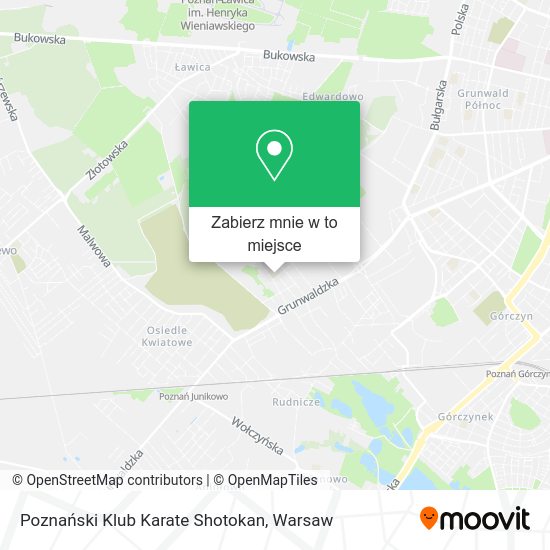 Mapa Poznański Klub Karate Shotokan