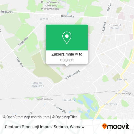 Mapa Centrum Produkcji Imprez Srebrna