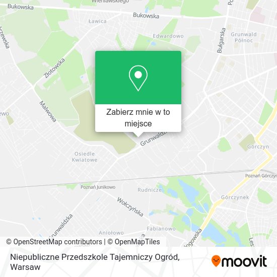 Mapa Niepubliczne Przedszkole Tajemniczy Ogród