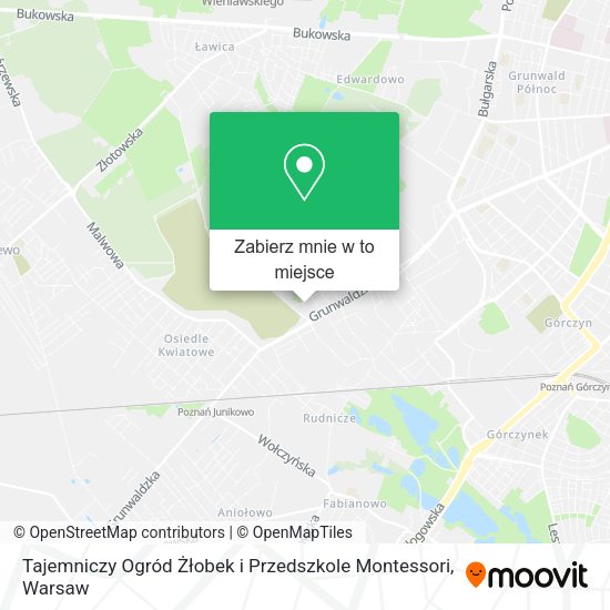 Mapa Tajemniczy Ogród Żłobek i Przedszkole Montessori