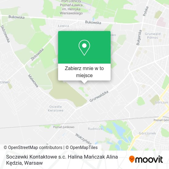 Mapa Soczewki Kontaktowe s.c. Halina Mańczak Alina Kędzia