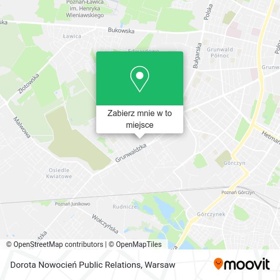 Mapa Dorota Nowocień Public Relations