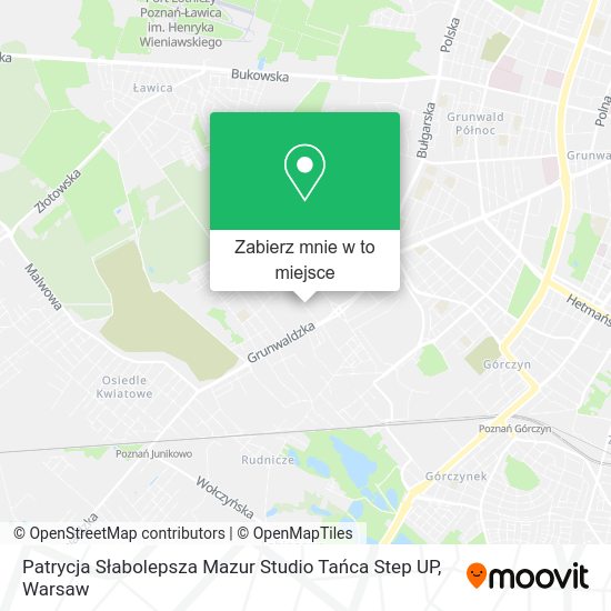 Mapa Patrycja Słabolepsza Mazur Studio Tańca Step UP