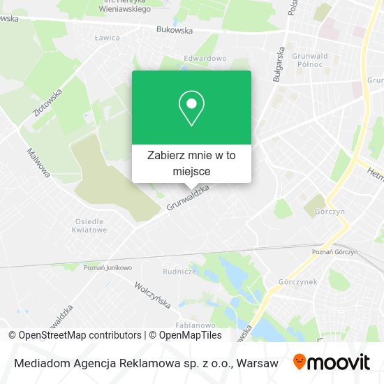 Mapa Mediadom Agencja Reklamowa sp. z o.o.