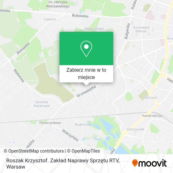 Mapa Roszak Krzysztof. Zakład Naprawy Sprzętu RTV