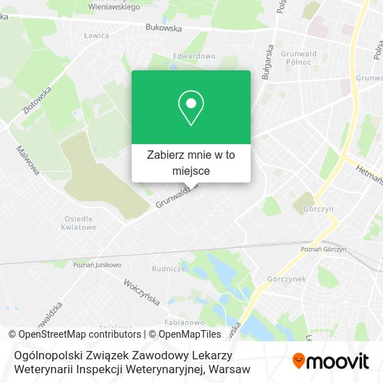 Mapa Ogólnopolski Związek Zawodowy Lekarzy Weterynarii Inspekcji Weterynaryjnej