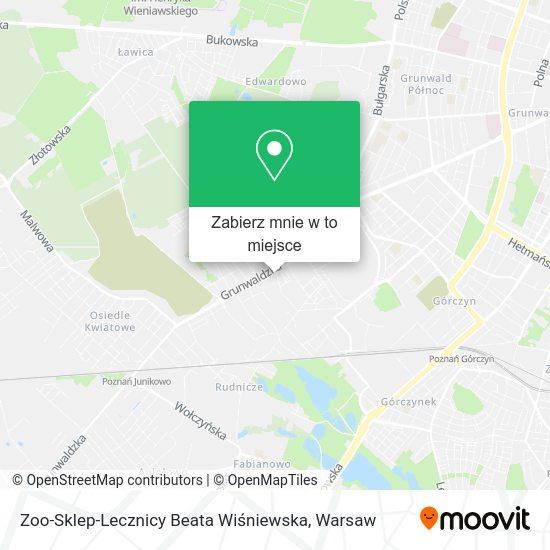 Mapa Zoo-Sklep-Lecznicy Beata Wiśniewska