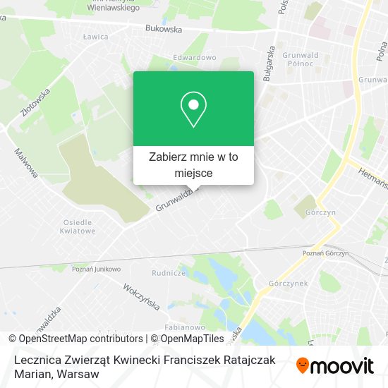 Mapa Lecznica Zwierząt Kwinecki Franciszek Ratajczak Marian