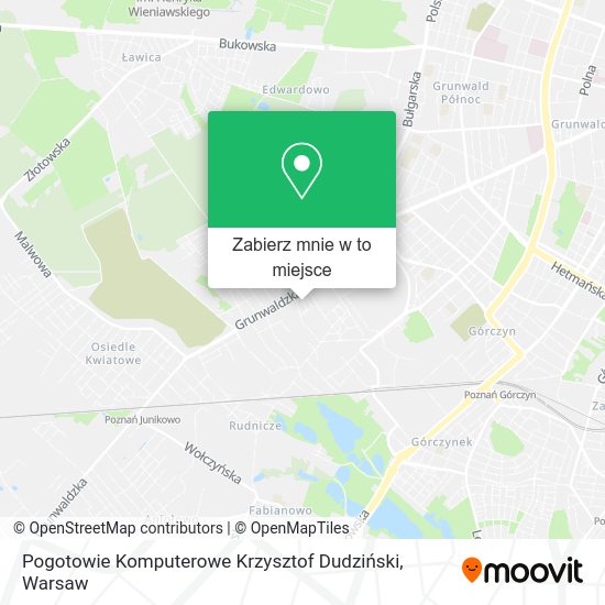 Mapa Pogotowie Komputerowe Krzysztof Dudziński