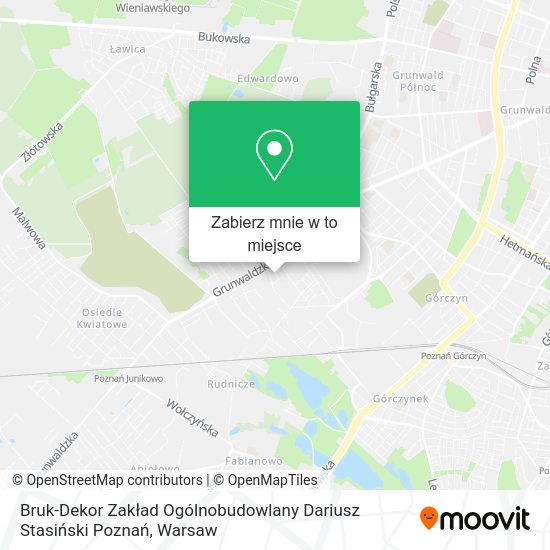 Mapa Bruk-Dekor Zakład Ogólnobudowlany Dariusz Stasiński Poznań