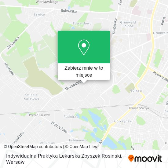 Mapa Indywidualna Praktyka Lekarska Zbyszek Rosinski