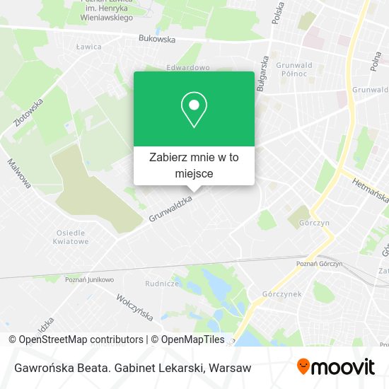 Mapa Gawrońska Beata. Gabinet Lekarski