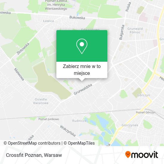 Mapa Crossfit Poznan