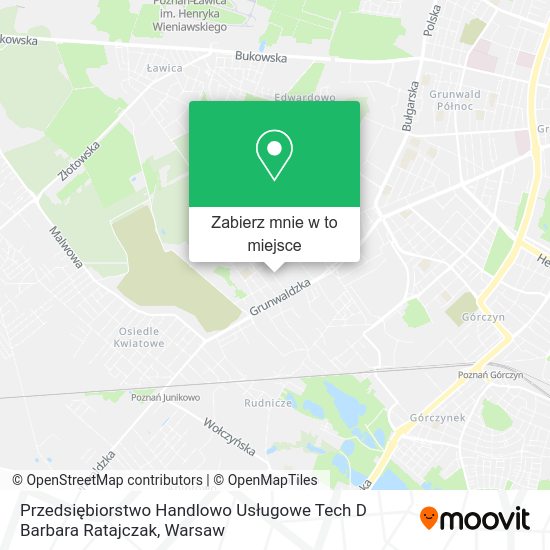 Mapa Przedsiębiorstwo Handlowo Usługowe Tech D Barbara Ratajczak