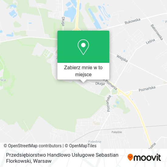 Mapa Przedsiębiorstwo Handlowo Usługowe Sebastian Florkowski