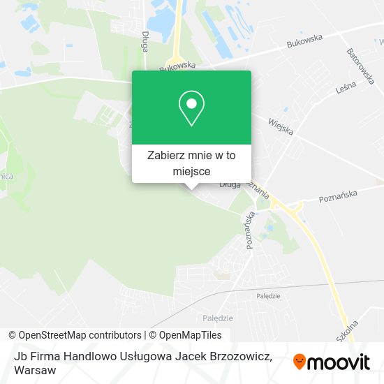 Mapa Jb Firma Handlowo Usługowa Jacek Brzozowicz