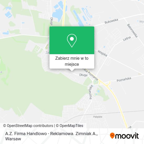 Mapa A.Z. Firma Handlowo - Reklamowa. Zimniak A.