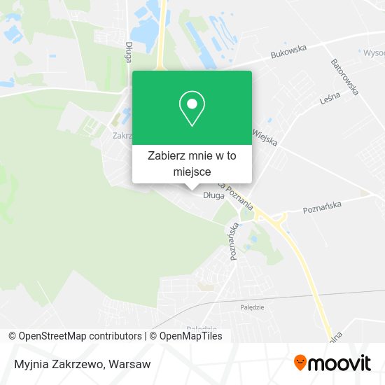 Mapa Myjnia Zakrzewo