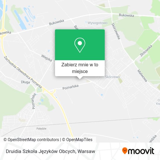 Mapa Druidia Szkoła Języków Obcych