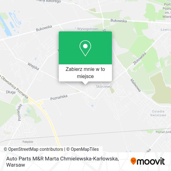 Mapa Auto Parts M&R Marta Chmielewska-Karłowska