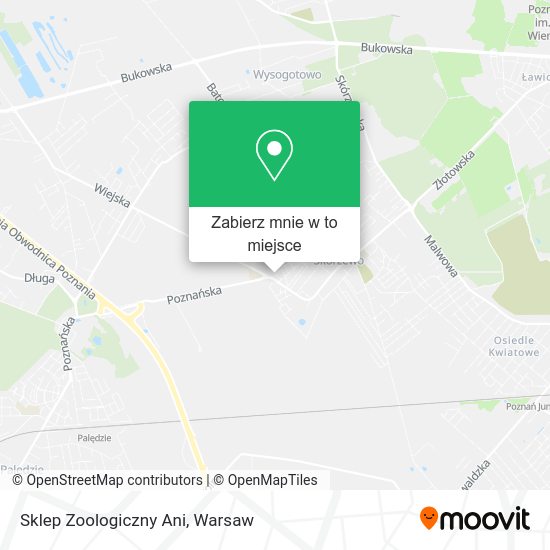 Mapa Sklep Zoologiczny Ani