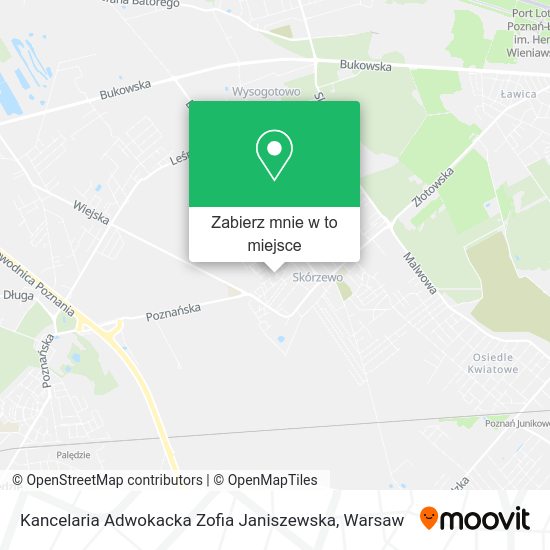 Mapa Kancelaria Adwokacka Zofia Janiszewska