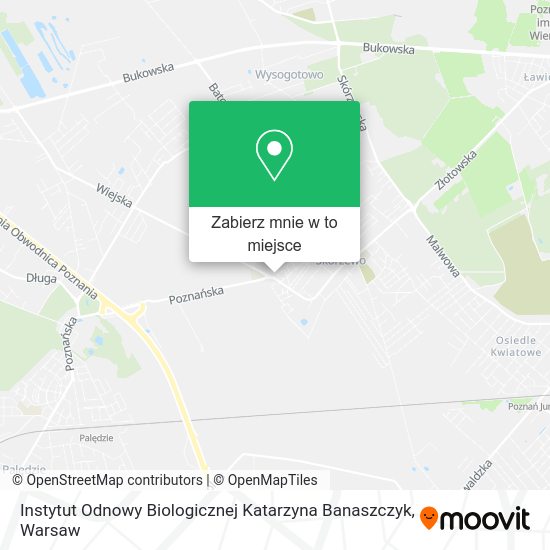 Mapa Instytut Odnowy Biologicznej Katarzyna Banaszczyk