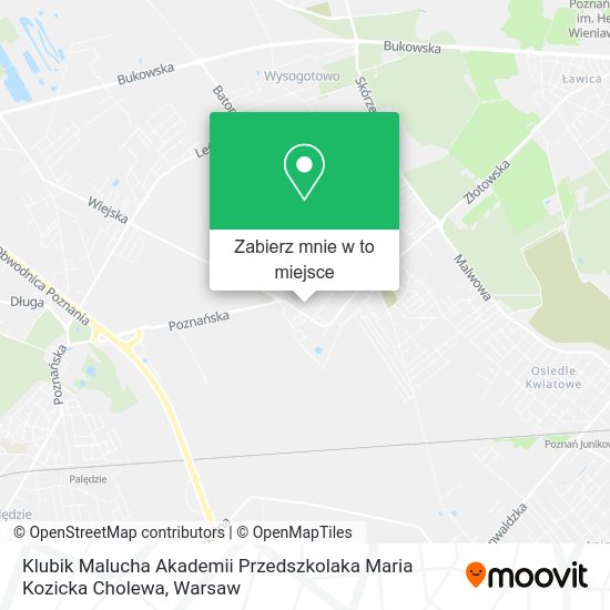 Mapa Klubik Malucha Akademii Przedszkolaka Maria Kozicka Cholewa