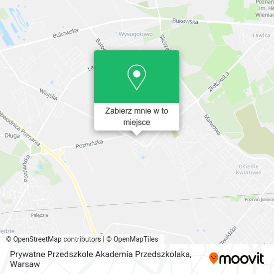 Mapa Prywatne Przedszkole Akademia Przedszkolaka