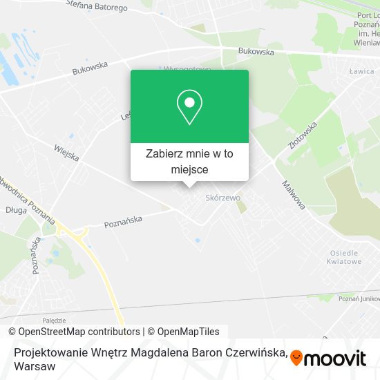 Mapa Projektowanie Wnętrz Magdalena Baron Czerwińska