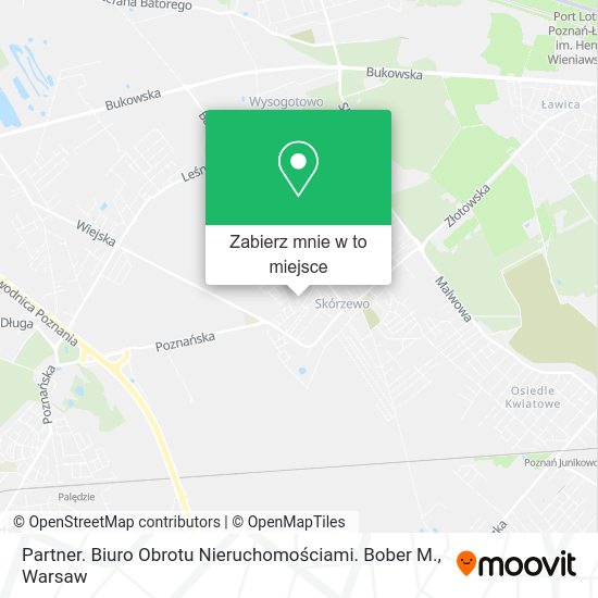 Mapa Partner. Biuro Obrotu Nieruchomościami. Bober M.