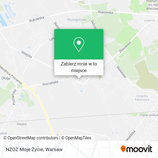 Mapa NZOZ Moje Życie