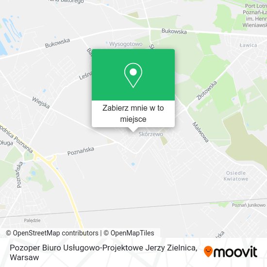 Mapa Pozoper Biuro Usługowo-Projektowe Jerzy Zielnica