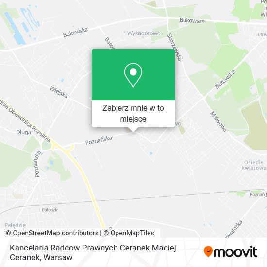 Mapa Kancelaria Radcow Prawnych Ceranek Maciej Ceranek