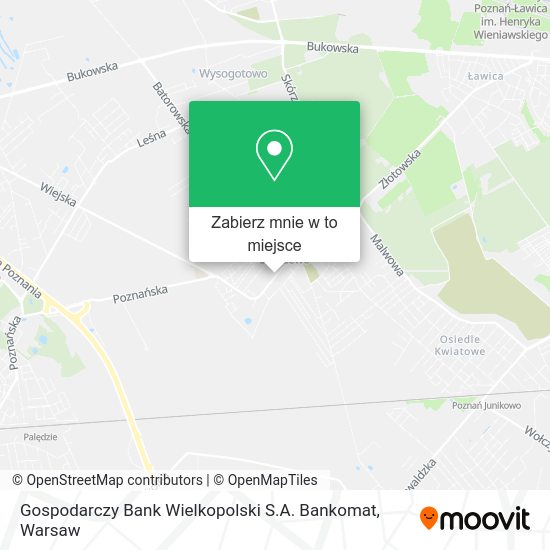 Mapa Gospodarczy Bank Wielkopolski S.A. Bankomat