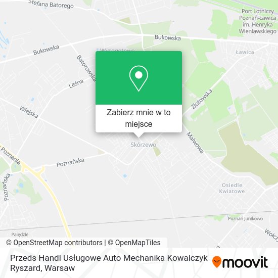 Mapa Przeds Handl Usługowe Auto Mechanika Kowalczyk Ryszard