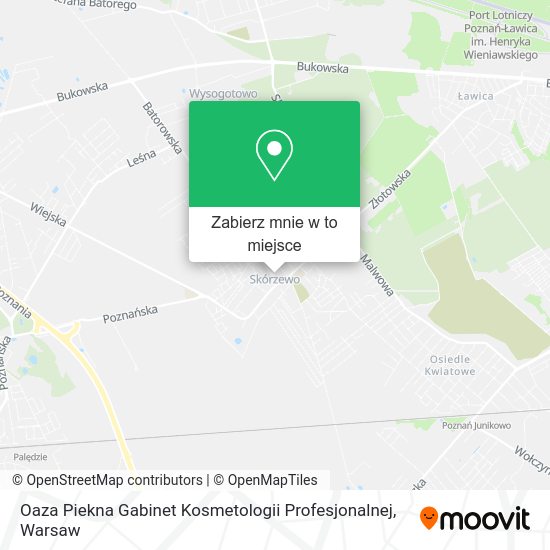 Mapa Oaza Piekna Gabinet Kosmetologii Profesjonalnej