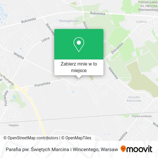 Mapa Parafia pw. Świętych Marcina i Wincentego