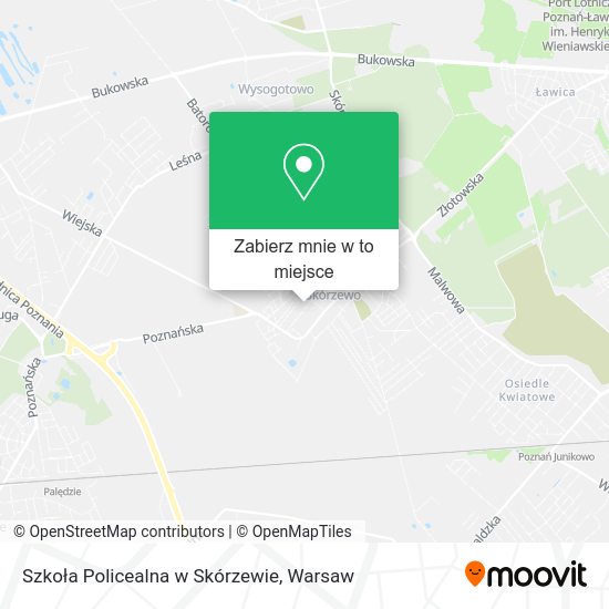 Mapa Szkoła Policealna w Skórzewie