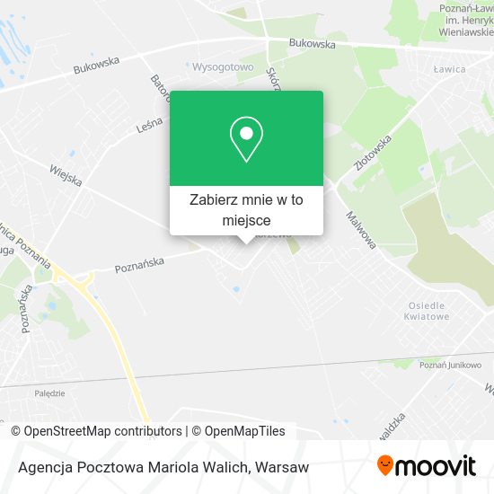 Mapa Agencja Pocztowa Mariola Walich