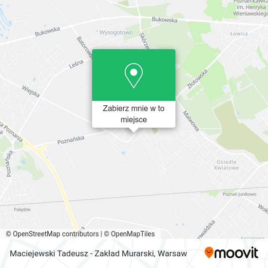 Mapa Maciejewski Tadeusz - Zakład Murarski