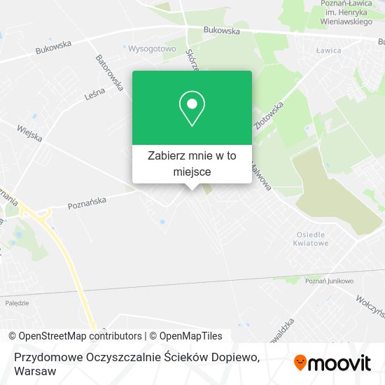 Mapa Przydomowe Oczyszczalnie Ścieków Dopiewo