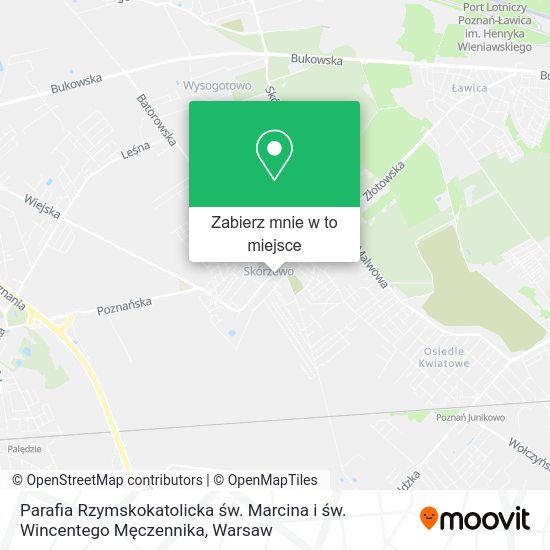 Mapa Parafia Rzymskokatolicka św. Marcina i św. Wincentego Męczennika