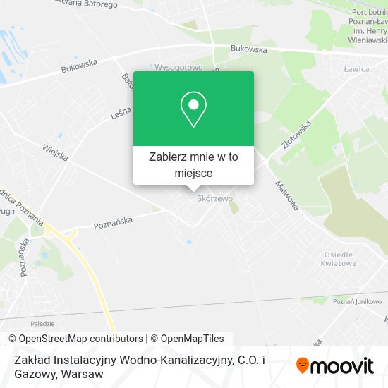 Mapa Zakład Instalacyjny Wodno-Kanalizacyjny, C.O. i Gazowy